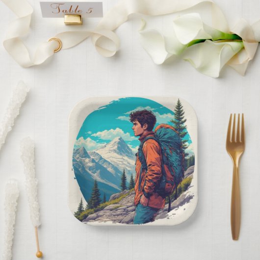 der Geburtstag oder die Dusche des Berges Pappteller (Hochzeit)