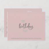 Der Geburtstag: Postkarte (Vorne/Hinten)