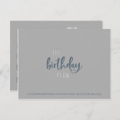 Der Geburtstag: Postkarte (Vorne/Hinten)