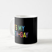 Der Geburtstag von Lgbt Pride Kaffeetasse (Vorderseite Links)