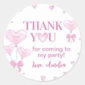 Der Geburtstag von Little Sweetheart Valentine Runder Aufkleber (Vorderseite)