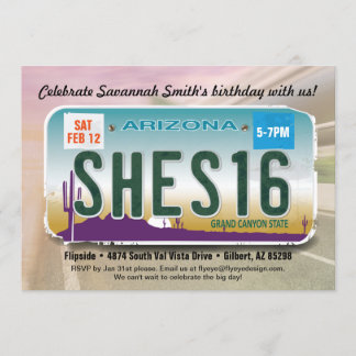 Der Geburtstags-Arizona-Lizenz-Einladung des Einladung