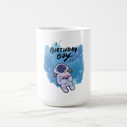 Der Geburtstags-Astronaut Kaffeetasse (Mittel)