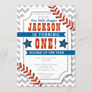 Der Geburtstags-Einladung Baseball-des kleinen Einladung