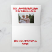 Der Geburtstags-Karte der KANSAS-LAND-KUH Dankeskarte (Innenseite)