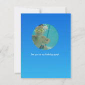 Der Geburtstags-Party Einladung der (Rückseite)