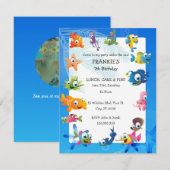 Der Geburtstags-Party Einladung der (Vorne/Hinten)
