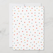 Der Geburtstags-Party Einladung des (Rückseite)