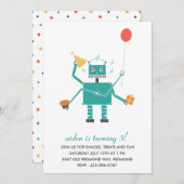 Der Geburtstags-Party Einladung des (Vorne/Hinten)