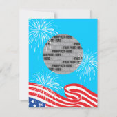 Der Geburtstags-Party Einladung des (Rückseite)