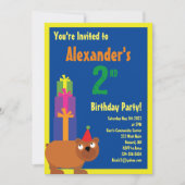 Der Geburtstags-Party Einladungen des (Vorderseite)