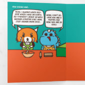 Der Geburtstagsbacken-Desaster Dreifach Gefaltete Ankündigung (Innen Erste Seite)