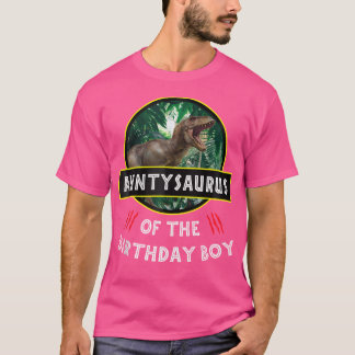 Der Geburtstagsjunge T Rex Dinosaur Aunty Saurus T-Shirt