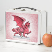 Der Geburtsteinzeitdrache im Juli: Ruby Metall Brotdose (Beispiel)