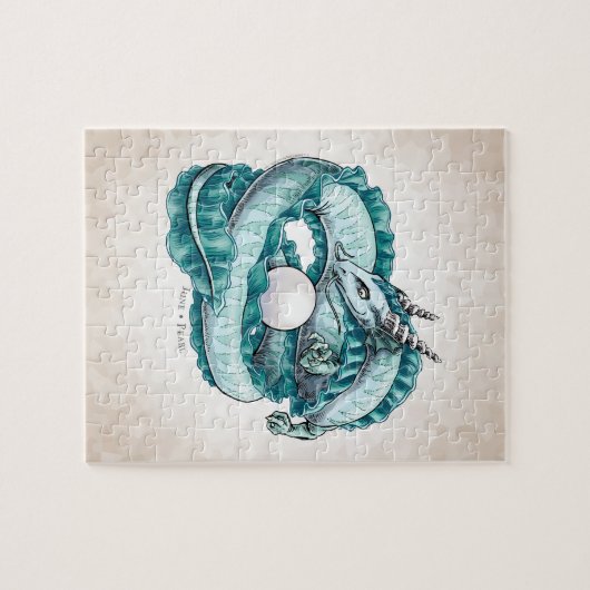 Der Geburtsteinzeitdrache vom Juni: Perle Puzzle (Horizontal)