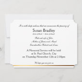 Der Gedächtnisdienst für die Erinnerung 2 Einladung (Rückseite)