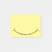 Der Gedanke an dich nach dem Ende Post-it Klebezettel (Vorderseite)