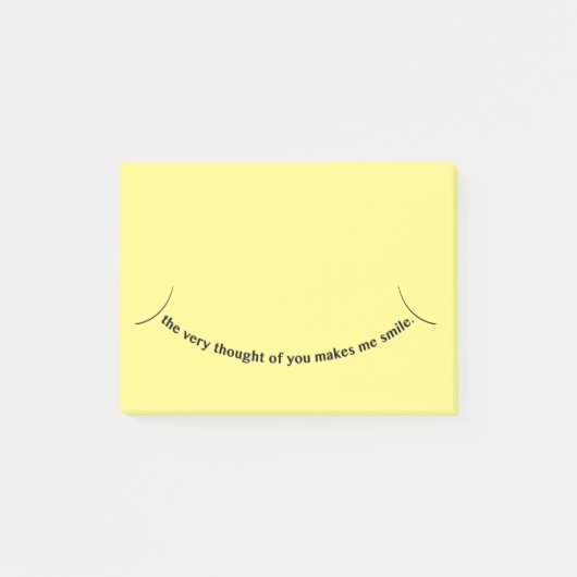 Der Gedanke von Ihnen Post-It Klebezettel (Vorderseite)
