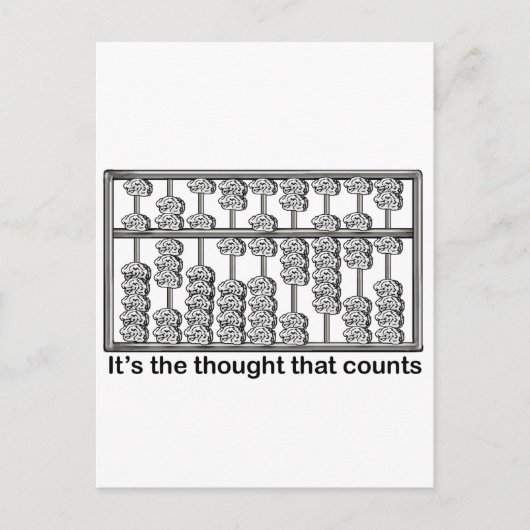 Der Gedanke zählt Postkarte (Vorderseite)