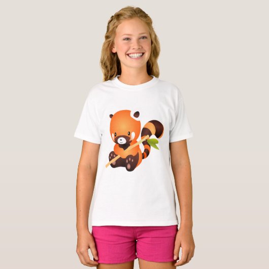 Der gefährdete rote Panda T-Shirt (Vorne ganz)