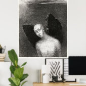 Der gefallene Engel von Odilon Redon Poster (Heimbüro)