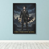 Der gefallene König Gothic Dark Fantasy Design Leinwanddruck (Insitu (Holzboden))