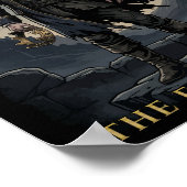 Der gefallene König Gothic Dark Fantasy Design Poster (Ecke)