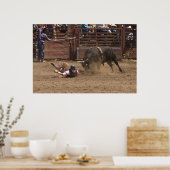 Der gefallene Reiter ist dabei, seinem wütenden Re Poster (Küche)