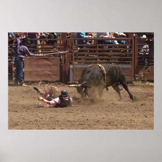 Der gefallene Reiter ist dabei, seinem wütenden Re Poster (Vorne)