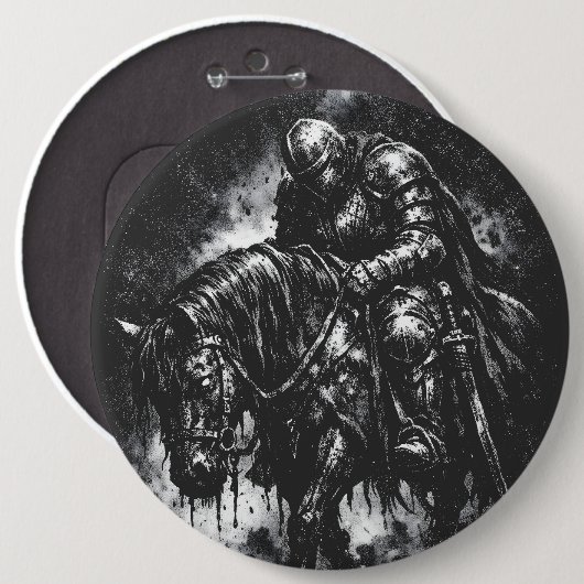 Der gefallene Ritter von BurnsInHell Button (Vorne & Hinten)