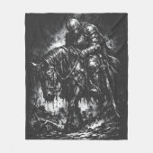 Der gefallene Ritter von BurnsInHell Fleecedecke (Vorderseite)