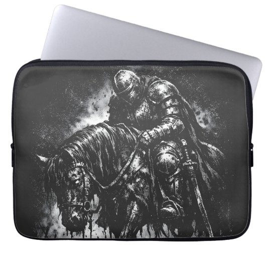 Der gefallene Ritter von BurnsInHell Laptopschutzhülle (Vorderseite)