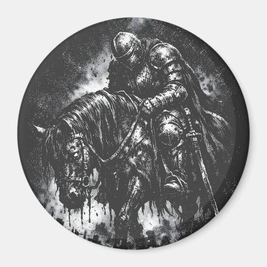 Der gefallene Ritter von BurnsInHell Magnet (Vorne)