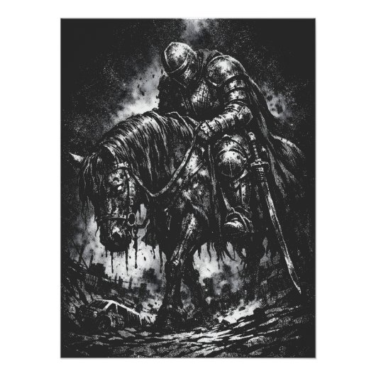 Der gefallene Ritter von BurnsInHell Poster (Vorderseite)
