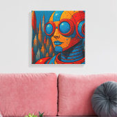Der gefälschte Mann-2 Leinwanddruck (Insitu (Wohnzimmer))