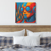 Der gefälschte Mann-2 Leinwanddruck (Insitu (Schlafzimmer))