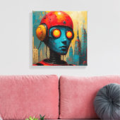 Der gefälschte Mann-4 Leinwanddruck (Insitu (Wohnzimmer))
