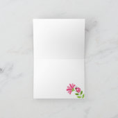 Der gefaltete MARIENKÄFER-GARTEN danken Ihnen zu Dankeskarte (Innenseite)