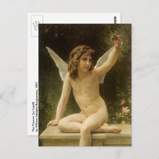 Der Gefangene (Le Captif) von Bouguereau Postkarte (Vorne/Hinten)