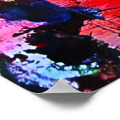 Der gefestigte Glass-Effekt belebt moderne abstrak Poster (Ecke)