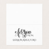 Der geflochtene Fußabdruck in der Sand-Business-Ka Visitenkarten (Innenseite Aufgefaltet)