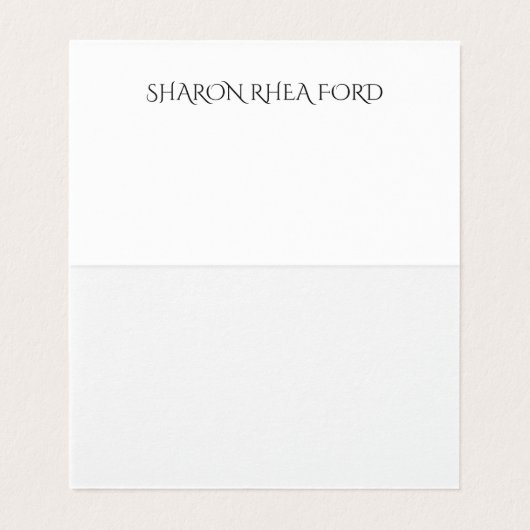 Der geflochtene Fußabdruck in der Sand-Business-Ka Visitenkarten (Innenseite Aufgefaltet)