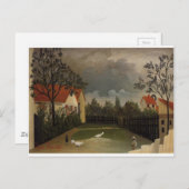 Der Geflügelhof von Henri Rousseau Postkarte (Vorne/Hinten)