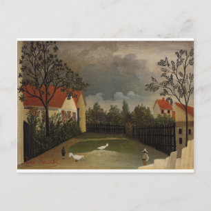 Der Geflügelhof von Henri Rousseau Postkarte