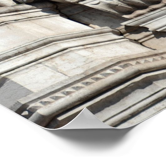 Der geflügelte Löwe von San Marco Poster (Ecke)