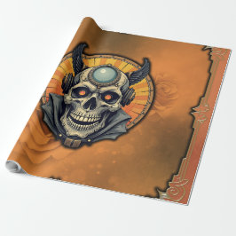 Der geflügelte Schädel. Geschenkpapier