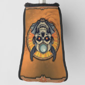 Der geflügelte Schädel.  Golf Headcover (Rotieren 90)