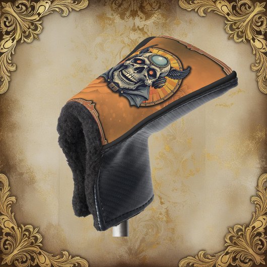Der geflügelte Schädel.  Golf Headcover