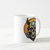 Der geflügelte Schädel. Kaffeetasse (VorderseiteRechts)