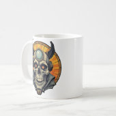 Der geflügelte Schädel. Kaffeetasse (Vorderseite Links)